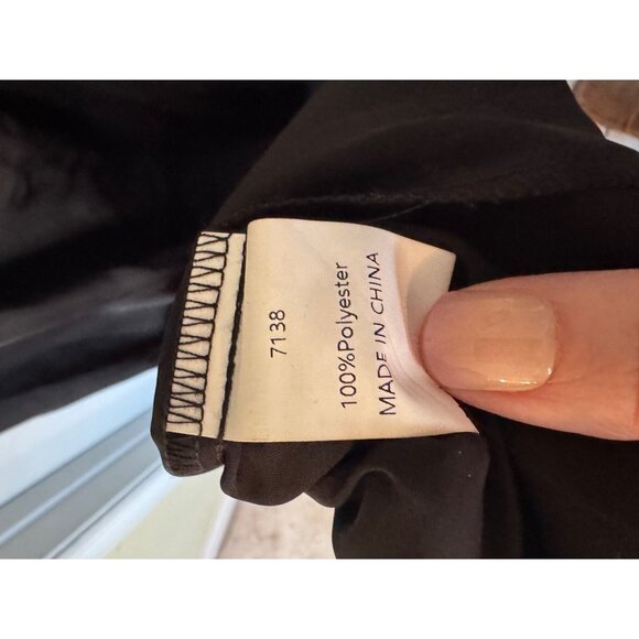 Prettygarden Womens Sleeveless Black Draped V-Neck Maxi Dress Large NWT - Picture 10 of 11